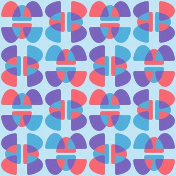 Abstract rounded ornament for decorating any surfaces or things. Seamless pat Illustrazione stock