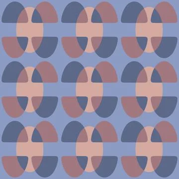 Abstract rounded ornament for decorating any surfaces or things. Seamless pat Stock Illustration