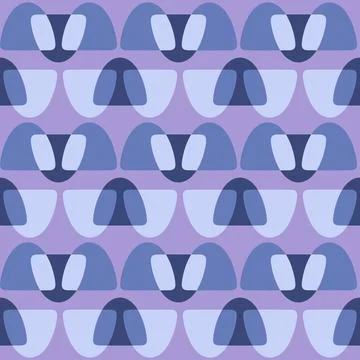 Abstract rounded ornament for decorating any surfaces or things. Seamless pat Stock Illustration