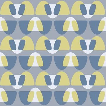 Abstract rounded ornament for decorating any surfaces or things. Seamless pat Illustrazione stock