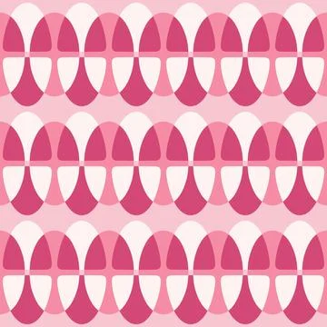 Abstract rounded ornament for decorating any surfaces or things. Seamless pat Stock Illustration