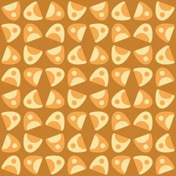 Abstract rounded ornament for decorating any surfaces or things. Seamless pat Stock Illustration