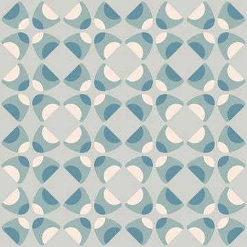 Abstract rounded ornament for decorating any surfaces or things. Seamless pat Stock Illustration