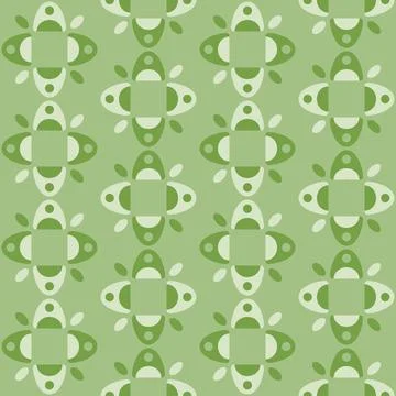 Abstract rounded ornament for decorating any surfaces or things. Seamless pat Stock Illustration
