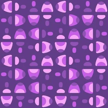 Abstract rounded ornament for decorating any surfaces or things. Seamless pat Stock Illustration