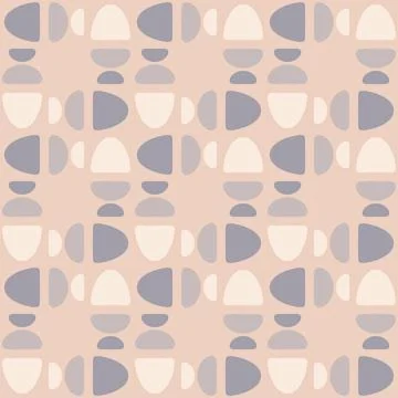 Abstract rounded ornament for decorating any surfaces or things. Seamless pat Stock Illustration