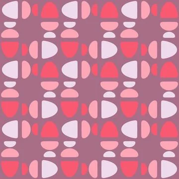 Abstract rounded ornament for decorating any surfaces or things. Seamless pat Stock Illustration