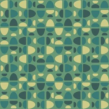 Abstract rounded ornament for decorating any surfaces or things. Seamless pat Stock Illustration
