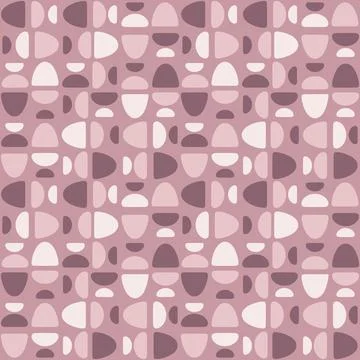 Abstract rounded ornament for decorating any surfaces or things. Seamless pat Stock Illustration
