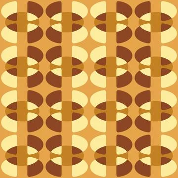 Abstract rounded ornament for decorating any surfaces or things. Seamless pat Stock Illustration