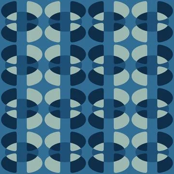 Abstract rounded ornament for decorating any surfaces or things. Seamless pat Stock Illustration