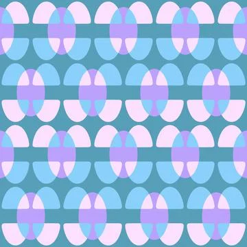 Abstract rounded ornament for decorating any surfaces or things. Seamless pat Illustrazione stock