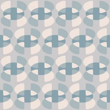 Abstract rounded ornament for decorating any surfaces or things. Seamless pat Stock Illustration