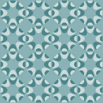 Abstract rounded ornament for decorating any surfaces or things. Seamless pat Stock Illustration