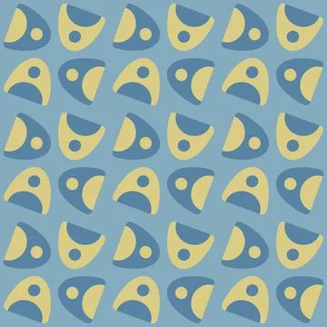 Abstract rounded ornament for decorating any surfaces or things. Seamless pat Stock Illustration