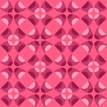 Abstract rounded ornament for decorating any surfaces or things. Seamless pat Stock Illustration