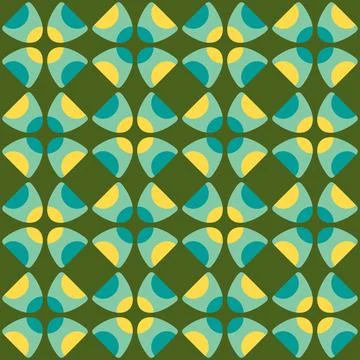 Abstract rounded ornament for decorating any surfaces or things. Seamless pat Stock Illustration