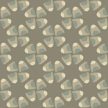 Abstract rounded ornament for decorating any surfaces or things. Seamless pat Stock Illustration