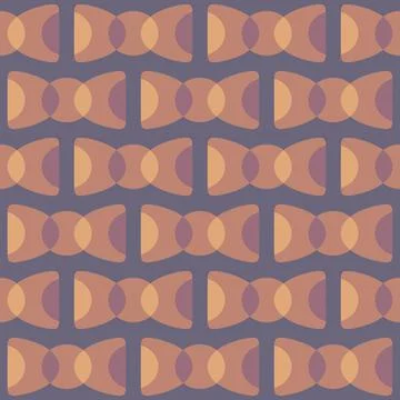 Abstract rounded ornament for decorating any surfaces or things. Seamless pat Illustrazione stock