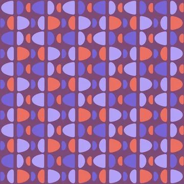 Abstract rounded ornament for decorating any surfaces or things. Seamless pat Stock Illustration