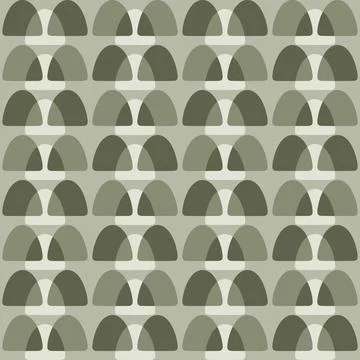 Abstract rounded ornament for decorating any surfaces or things. Seamless pat Illustrazione stock