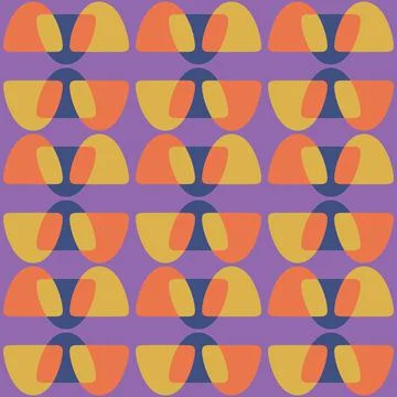 Abstract rounded ornament for decorating any surfaces or things. Seamless pat Stock Illustration