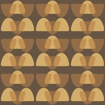 Abstract rounded ornament for decorating any surfaces or things. Seamless pat Stock Illustration