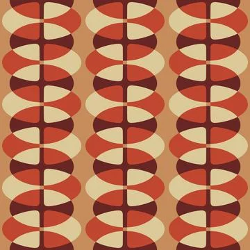 Abstract rounded ornament for decorating any surfaces or things. Seamless pat Stock Illustration