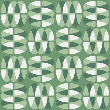 Abstract rounded ornament for decorating any surfaces or things. Seamless pat Stock Illustration