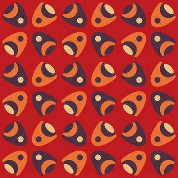 Abstract rounded ornament for decorating any surfaces or things. Seamless pat Stock Illustration