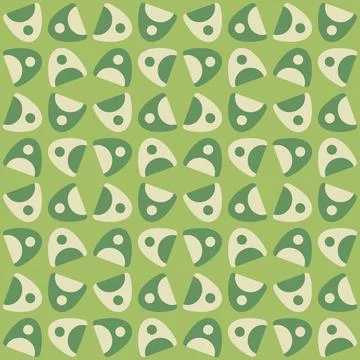 Abstract rounded ornament for decorating any surfaces or things. Seamless pat Stock Illustration