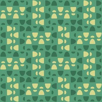 Abstract rounded ornament for decorating any surfaces or things. Seamless pat Stock Illustration