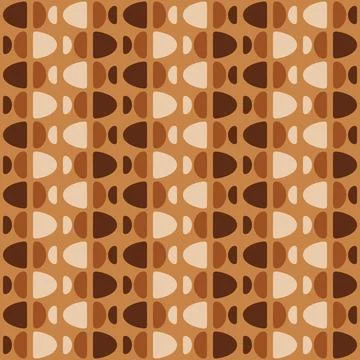Abstract rounded ornament for decorating any surfaces or things. Seamless pat Stock Illustration