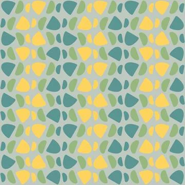 Abstract rounded ornament for decorating any surfaces or things. Seamless pat Stock Illustration