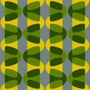 Abstract rounded ornament for decorating any surfaces or things. Seamless pat Stock Illustration