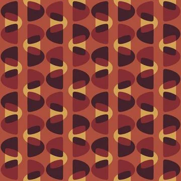 Abstract rounded ornament for decorating any surfaces or things. Seamless pat Stock Illustration