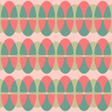 Abstract rounded ornament for decorating any surfaces or things. Seamless pat Stock Illustration