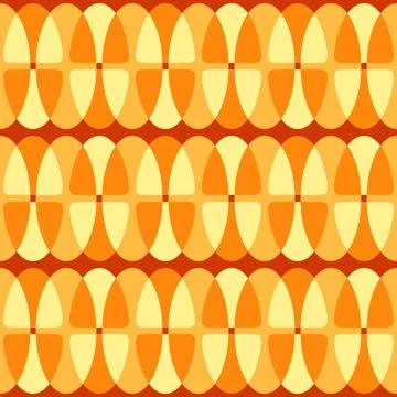 Abstract rounded ornament for decorating any surfaces or things. Seamless pat Illustrazione stock