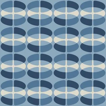 Abstract rounded ornament for decorating any surfaces or things. Seamless pat Illustrazione stock