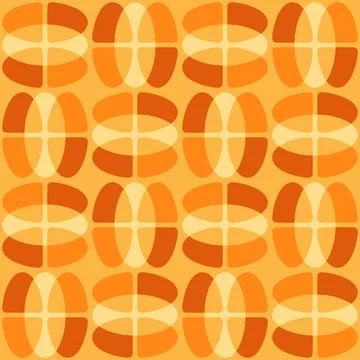 Abstract rounded ornament for decorating any surfaces or things. Seamless pat Illustrazione stock