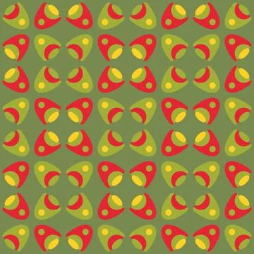 Abstract rounded ornament for decorating any surfaces or things. Seamless pat Stock Illustration