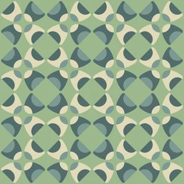 Abstract rounded ornament for decorating any surfaces or things. Seamless pat Illustrazione stock