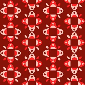 Abstract rounded ornament for decorating any surfaces or things. Seamless pat Stock Illustration
