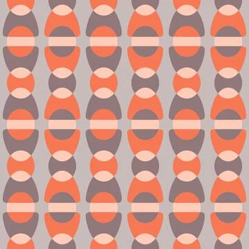 Abstract rounded ornament for decorating any surfaces or things. Seamless pat Stock Illustration