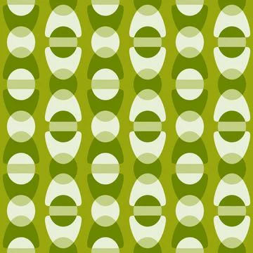 Abstract rounded ornament for decorating any surfaces or things. Seamless pat Stock Illustration