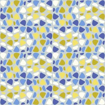 Abstract rounded ornament for decorating any surfaces or things. Seamless pat Stock Illustration