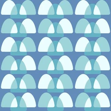 Abstract rounded ornament for decorating any surfaces or things. Seamless pat Illustrazione stock