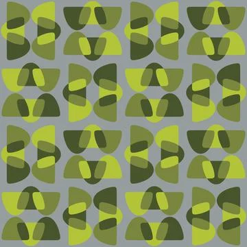 Abstract rounded ornament for decorating any surfaces or things. Seamless pat Stock Illustration