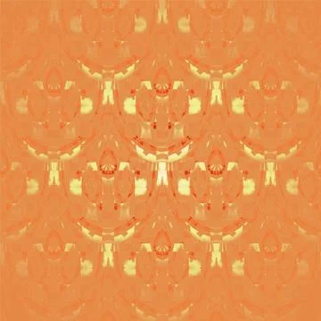 Abstract rounded pattern orange yellow イラスト素材