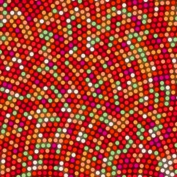 Abstract rounded pixel points mosaic. EPS 8 Illustrazione stock